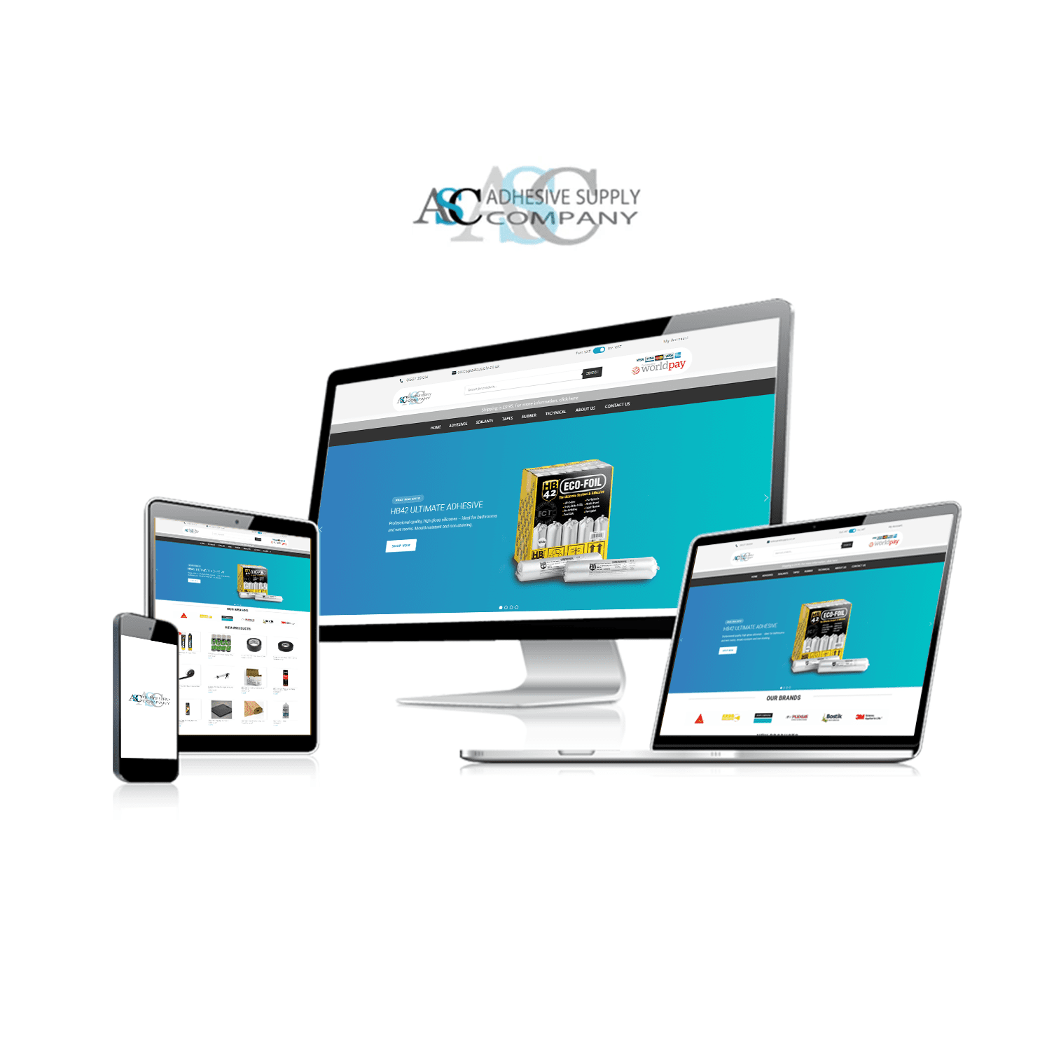 Profile mockup adhesive supply - adhesive supply company