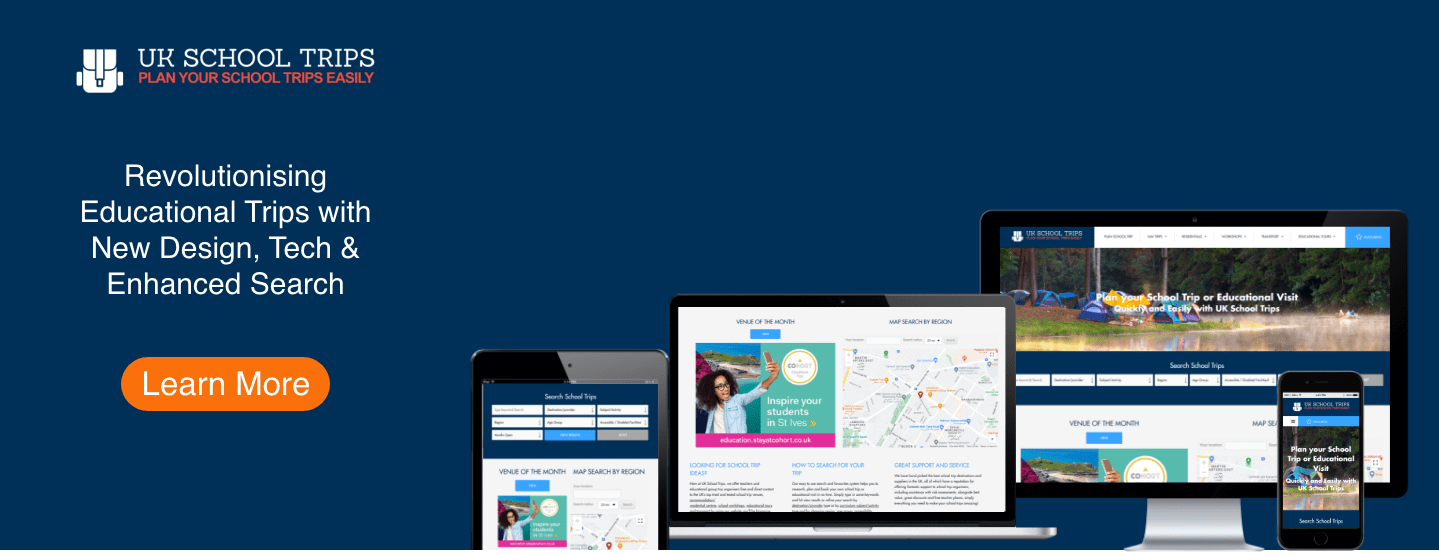 Uk school trips custom wordpress development