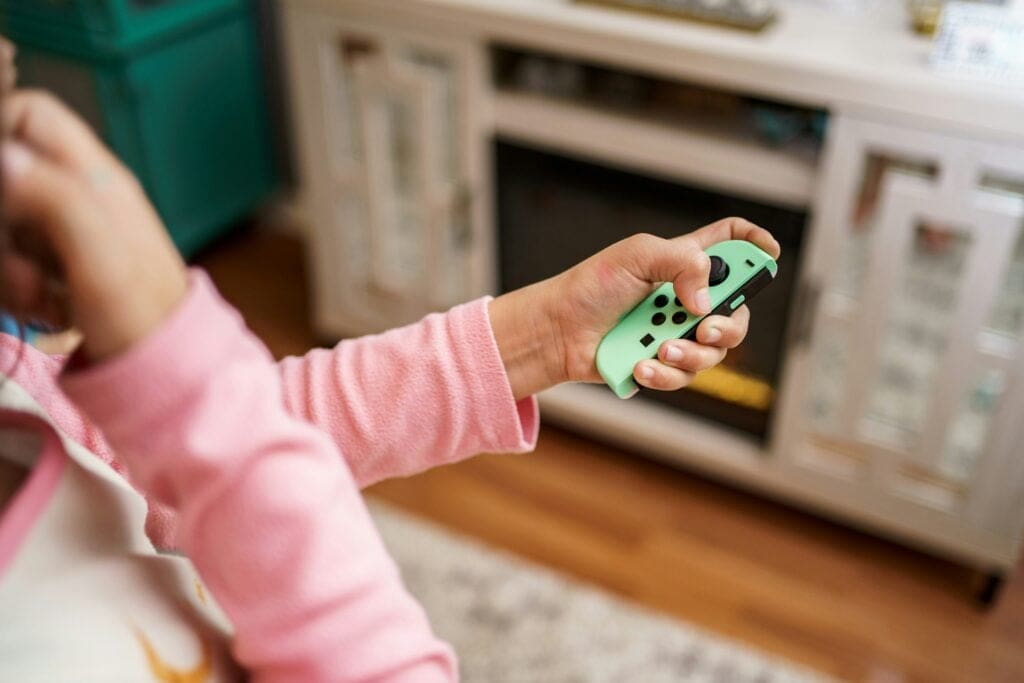 Joy-cons allow gesture-based interactions