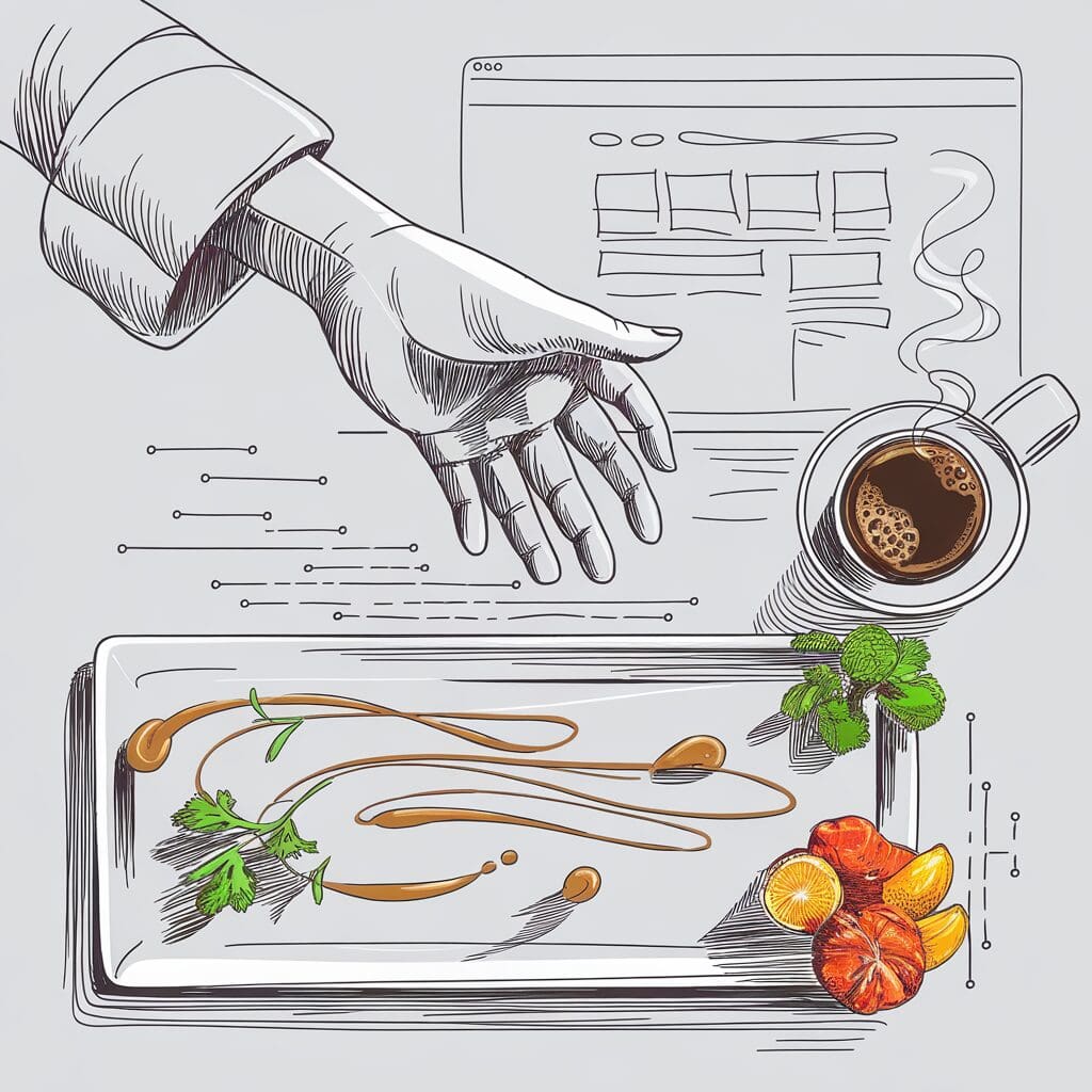 food and beverage web design sector