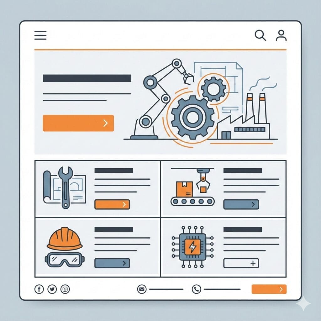 Engineering and industrial web design