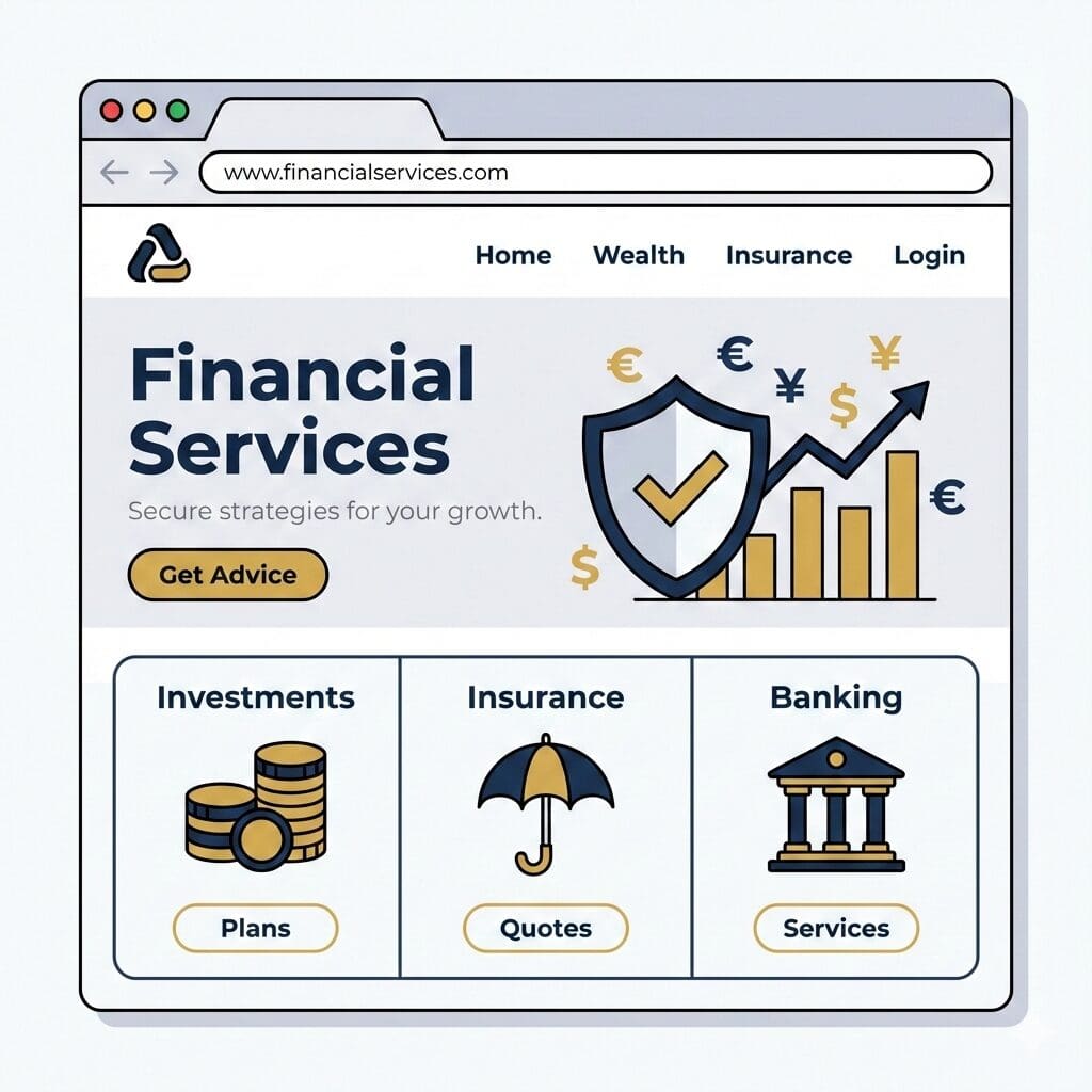 Financial services website