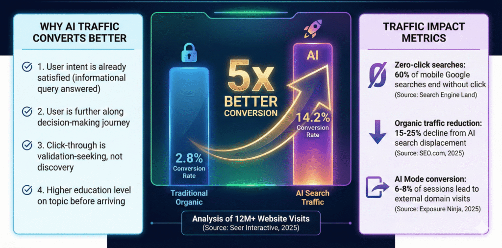 Ai search traffic - from seo to geo: the ultimate ai seo guide (ai mode, ai overviews, rag, aio, aeo & llm seo) Ai search traffic